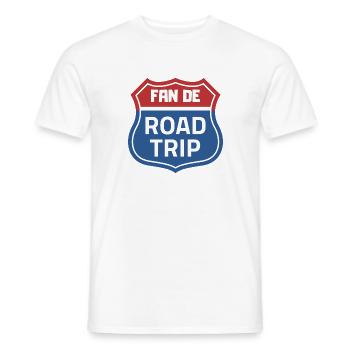 Fan de RoadTrip - T-shirt homme - blanc - Devant - AI Model Male 178 dark (178cm)