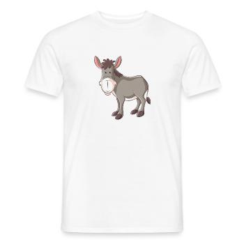 baudet - T-shirt homme - blanc - Devant - AI Model Male 178 dark (178cm)
