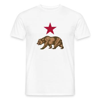 california - Männer T-Shirt - Weiß - Vorne - AI Model Male 178 dark (178cm)