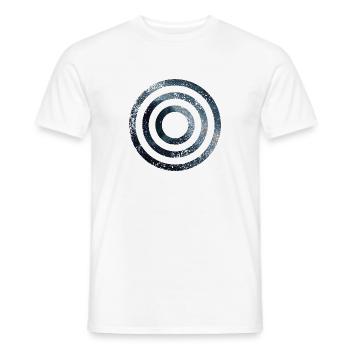ESPACE CERCLES GRUNGE CERCLES - T-shirt homme - blanc - Devant - AI Model Male 178 dark (178cm)