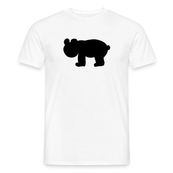 Symbol Animal Bear - Men's T-Shirt - white - Front - AI Model Male 178 dark (178cm)