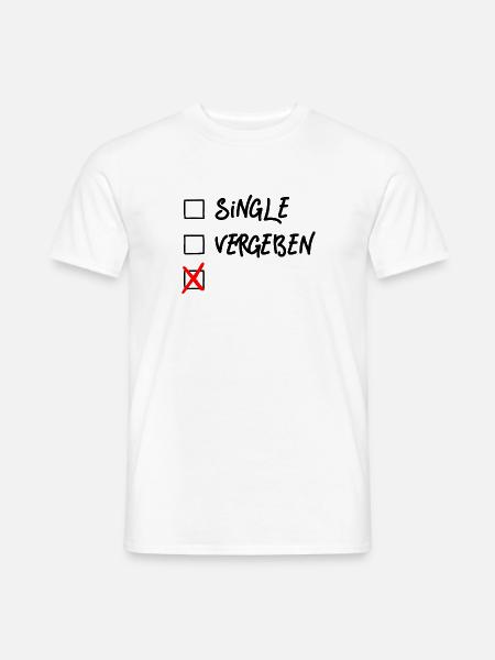Beziehungsstatus Anpassen Selbst gestalten - Männer T-Shirt - Weiß