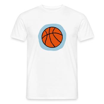 Cadeau de basket-ball - T-shirt homme - blanc - Devant - AI Model Male 178 dark (178cm)