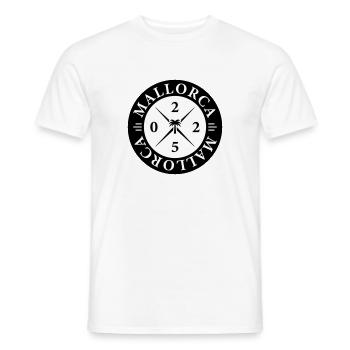 Mallorca 2025 - Men's T-Shirt - white - Front - AI Model Male 178 dark (178cm)