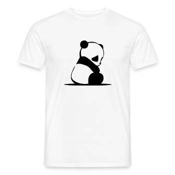 panda - T-shirt homme - blanc - Devant - AI Model Male 178 dark (178cm)
