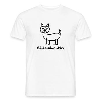 Chihuahua Mix - Männer T-Shirt - Weiß - Vorne - AI Model Male 178 dark (178cm)
