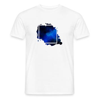 Square Blue Square blue - Men's T-Shirt - white - Front - AI Model Male 178 dark (178cm)