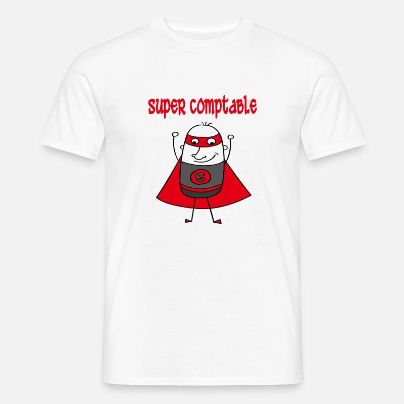 Super comptable - Men's T-shirt - white