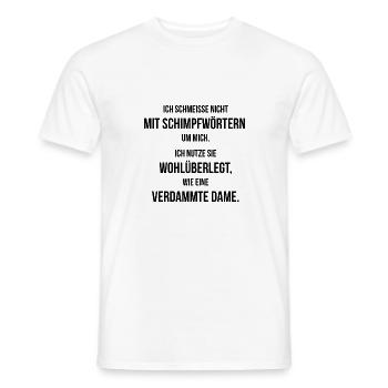 Frauenpower Eine verdammte Dame Geschenk - Männer T-Shirt - Weiß - Vorne - AI Model Male 178 dark (178cm)
