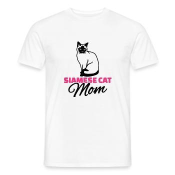 Siamkatze - Männer T-Shirt - Weiß - Vorne - AI Model Male 178 dark (178cm)