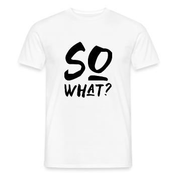 alors quoi et dire en écrivant l'anglais - T-shirt homme - blanc - Devant - AI Model Male 178 dark (178cm)