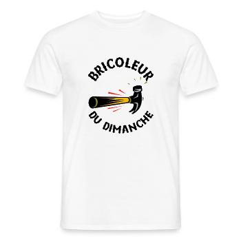 Marteau bricoleur du dimanche - T-shirt homme - blanc - Devant - AI Model Male 178 dark (178cm)