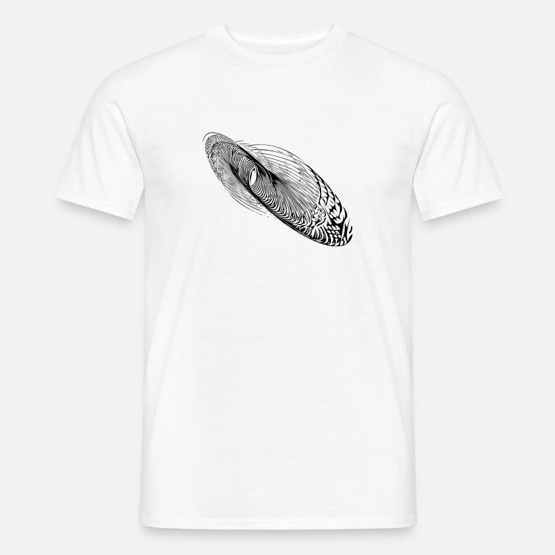 Abstrakte Schwingung Form Ellipse - Männer T-Shirt - Weiß