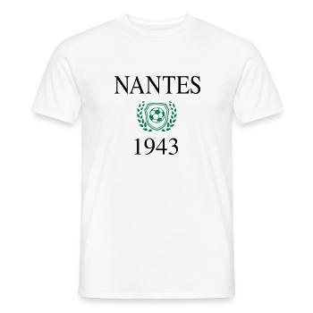 Nantes origin 1943 - T-shirt homme - blanc - Devant - AI Model Male 178 dark (178cm)