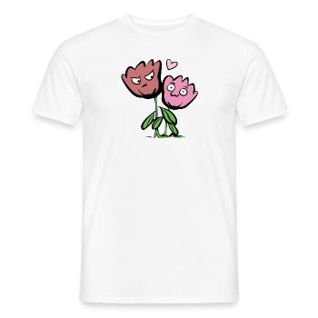 Blumen Freundschaft Pflanzen lustig Freunde - Männer T-Shirt - Weiß - Vorne - AI Model Male 178 dark (178cm)