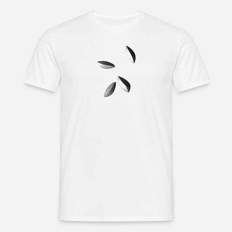 grey symbols pattern sheets - Men's T-Shirt - white