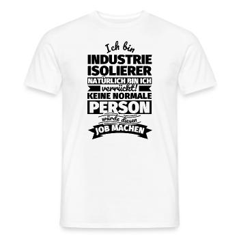 Industrie Isolierer Geschenke - Männer T-Shirt - Weiß - Vorne - AI Model Male 178 dark (178cm)