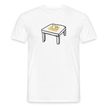 Tisch Möbel Cartoon symbol kerzen - Männer T-Shirt - Weiß - Vorne - AI Model Male 178 dark (178cm)