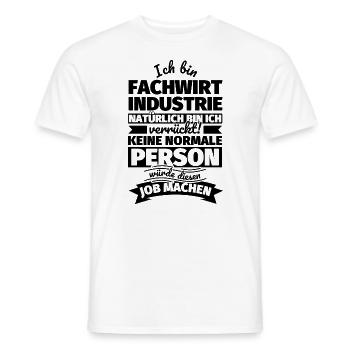 Fachwirt Industrie Geschenke - Männer T-Shirt - Weiß - Vorne - AI Model Male 178 dark (178cm)