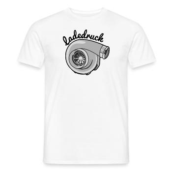 Ladedruck Grau - Männer T-Shirt - Weiß - Vorne - AI Model Male 178 dark (178cm)