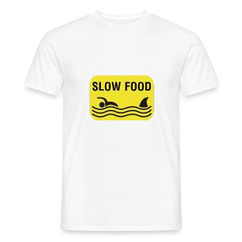 Drôle de nourriture Fast Food Hai Idée de cadeau - T-shirt homme - blanc - Devant - AI Model Male 178 dark (178cm)