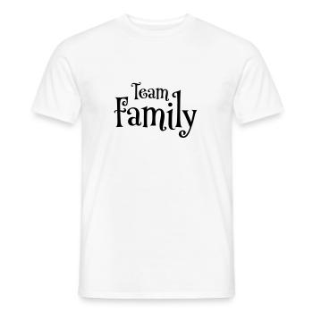 Famille de l’équipe - T-shirt homme - blanc - Devant - AI Model Male 178 dark (178cm)