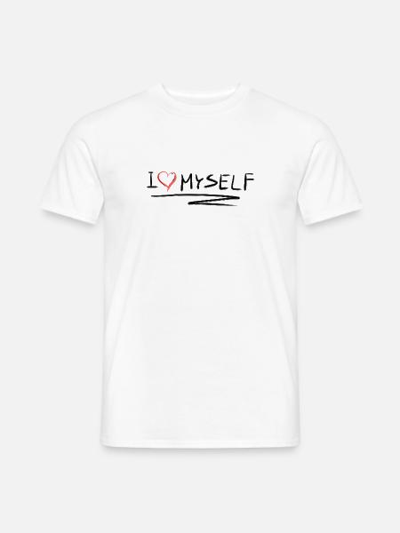 ich liebe mich selbstliebe herz - Männer T-Shirt - Weiß
