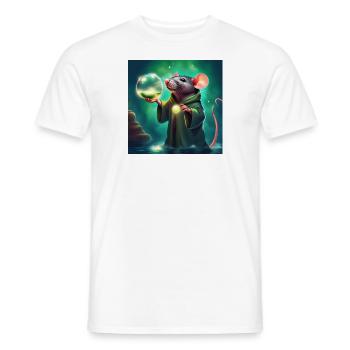 Luzetos 🫧🫧🫧 - Männer T-Shirt - Weiß - Vorne - AI Model Male 178 dark (178cm)