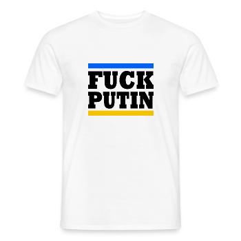 fck ptn - Männer T-Shirt - Weiß - Vorne - AI Model Male 178 dark (178cm)