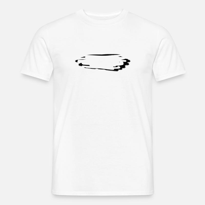 strich symbol risse - Männer T-Shirt - Weiß
