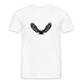 Eagles in flight for falconers and bird lovers - Men's T-Shirt - white - Front - AI Model Male 178 dark (178cm)