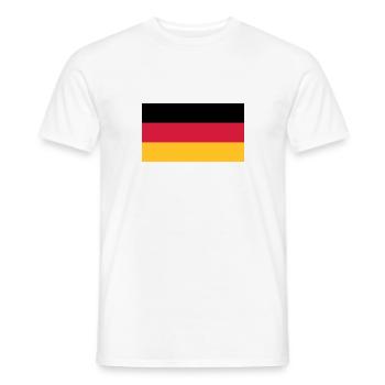 Allemagne Drapeau Noir Rouge Or - T-shirt homme - blanc - Devant - AI Model Male 178 dark (178cm)