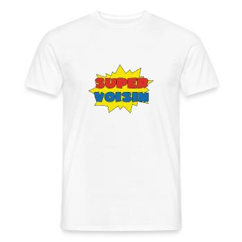 Super voisin - T-shirt homme - blanc - Devant - AI Model Male 178 dark (178cm)
