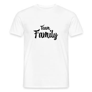 Famille de l’équipe - T-shirt homme - blanc - Devant - AI Model Male 178 dark (178cm)