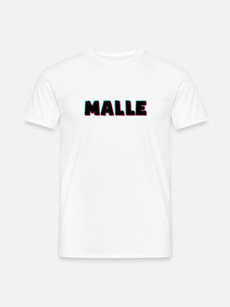 MALLE Farbmix - Männer T-Shirt - Weiß