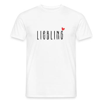 Liebling Lieblingsmensch Ich liebe dich - Männer T-Shirt - Weiß - Vorne - AI Model Male 178 dark (178cm)