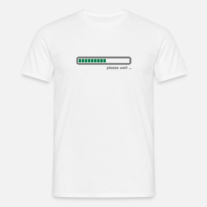 loading ... please wait (2c) - Men's T-Shirt - white