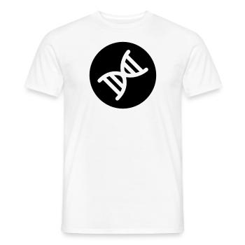Double hélice de l ADN - T-shirt homme - blanc - Devant - AI Model Male 178 dark (178cm)