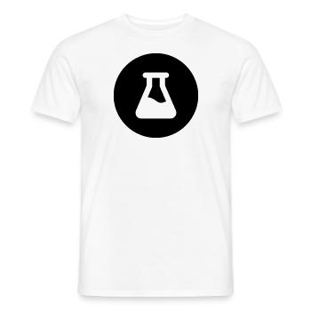 Chemie & Reagenzglas - Männer T-Shirt - Weiß - Vorne - AI Model Male 178 dark (178cm)