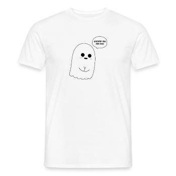Entschuldigung für boo a37baf30 d6ef 11e8 a8ef 53465bc4 - Männer T-Shirt - Weiß - Vorne - AI Model Male 178 dark (178cm)