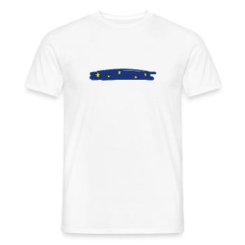 stars blue background line stroke symbol - Men's T-Shirt - white - Front - AI Model Male 178 dark (178cm)