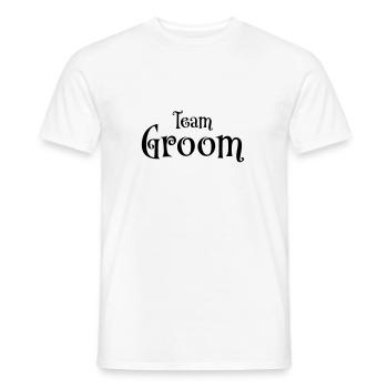 Team Groom - Men's T-Shirt - white - Front - AI Model Male 178 dark (178cm)