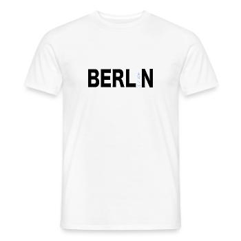 Berlin Souvenir Germany Gift Skyline - Men's T-Shirt - white - Front - AI Model Male 178 dark (178cm)