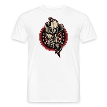 Dart Club - Dart T-Shirts RAHMENLOS - Sport Club - Männer T-Shirt - Weiß - Vorne - AI Model Male 178 dark (178cm)