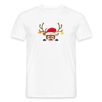 Weihnachtsshirt - Männer T-Shirt - Weiß - Vorne - AI Model Male 178 dark (178cm)