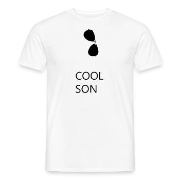 Fils cool - T-shirt homme - blanc - Devant - AI Model Male 178 dark (178cm)