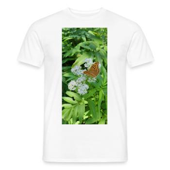 Freedom of the butterfly - Men's T-Shirt - white - Front - AI Model Male 178 dark (178cm)