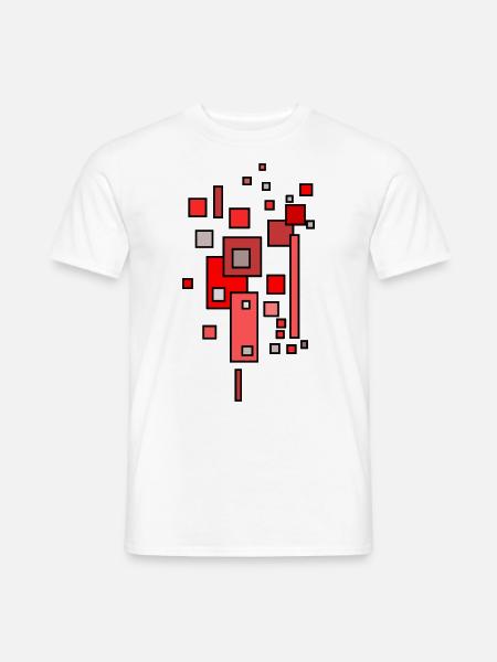 Abstrakt - Futurismus Farben Muster - Männer T-Shirt - Weiß