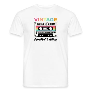 Best of 2002 - zum 22. Geburtstag Limited Edition - Männer T-Shirt - Weiß - Vorne - AI Model Male 178 dark (178cm)