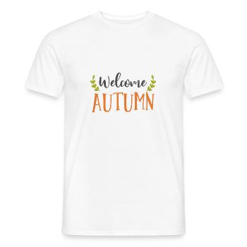 Willkommens-Herbst-Patch - Männer T-Shirt - Weiß - Vorne - AI Model Male 178 dark (178cm)